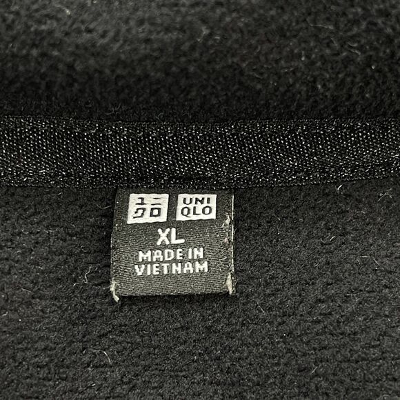 Uniqlo Hooded Jacket Womens Size XL Soft Shell Lined Pockets Black - Picture 5 of 10